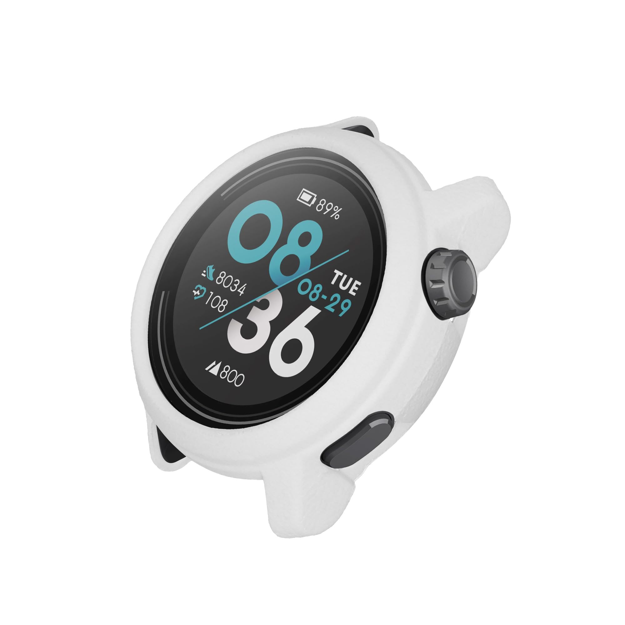 kwmobile Etui kompatybilne z COROS PACE 3, silikonowe etui na ekran do smartwatcha, ochrona smartwatcha, biała