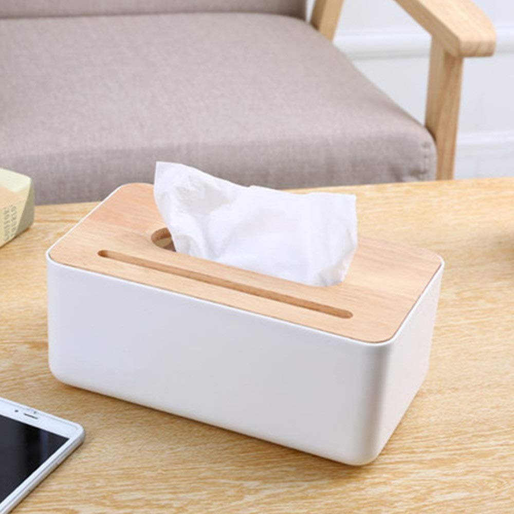 Amazon｜ティッシュボックス ケース ウッドティッシュボックス
