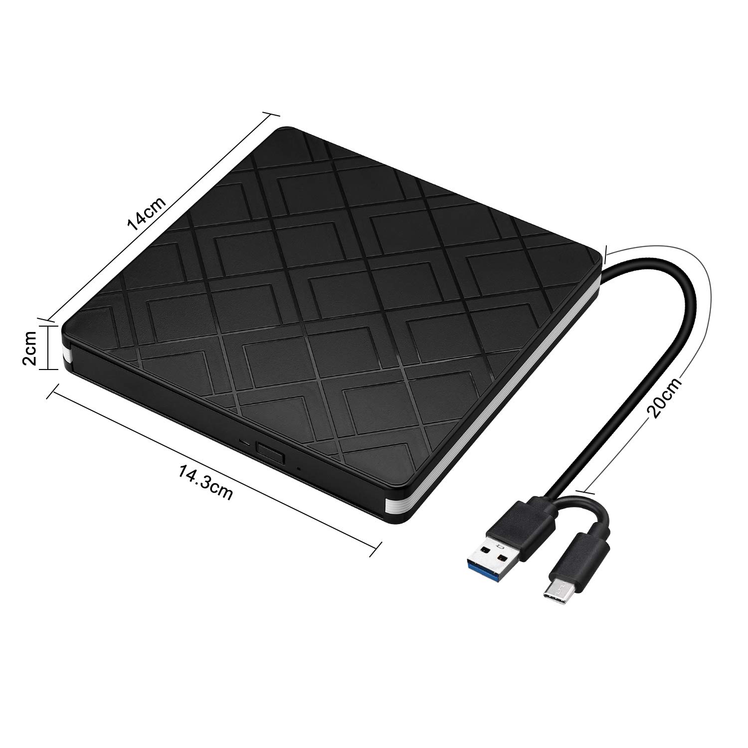 Amazon.co.jp: intendvision 外付けCD DVDドライブ スリム USB C