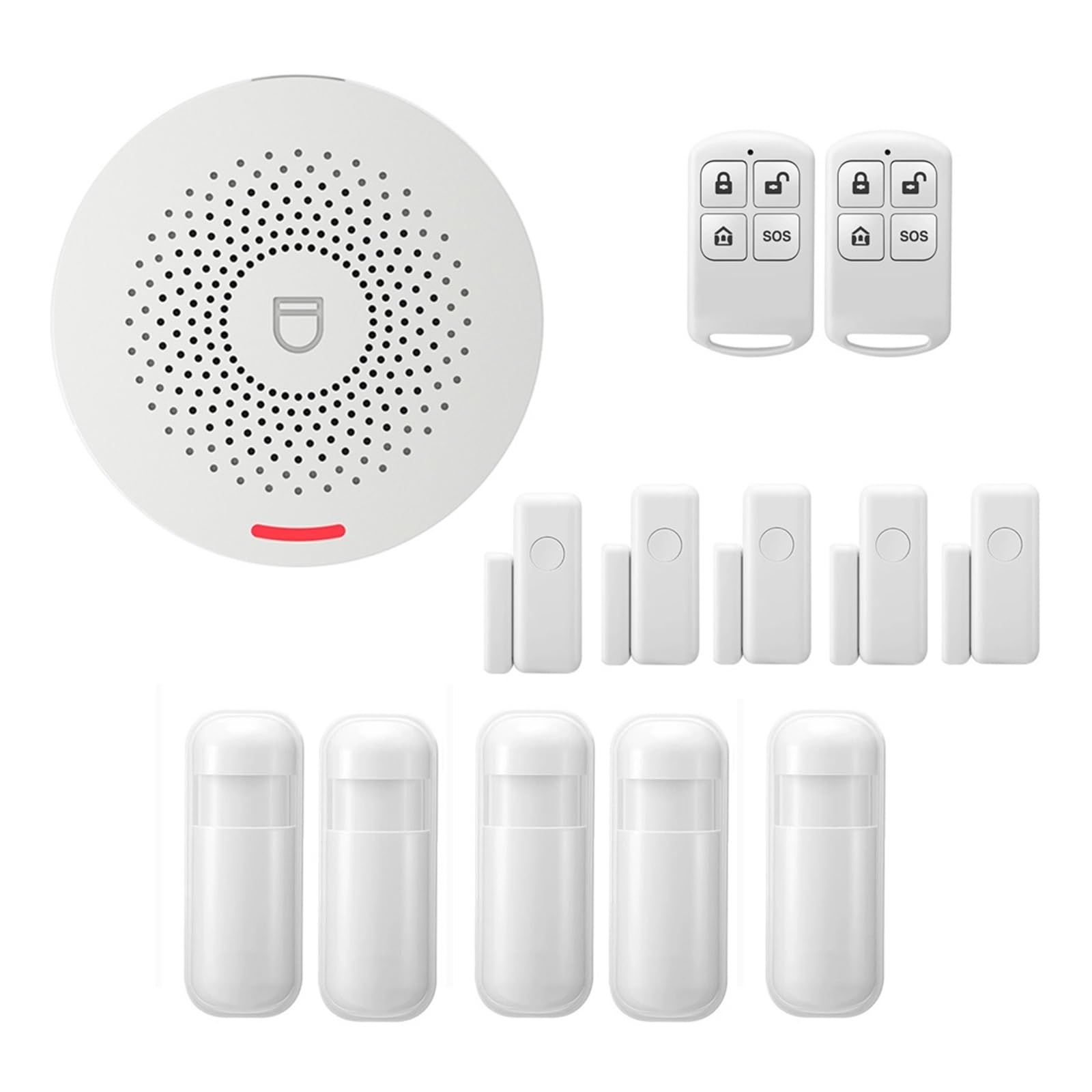Systemy BezpieczeńStwa W Domu Zestawy systemu alarmowego Wi-Fi Bezprzewodowy włamywacz bezpieczeństwa z czujnikiem ruchu Czujnik drzwi Inteligentna aplikacja Life Smart Home(I)