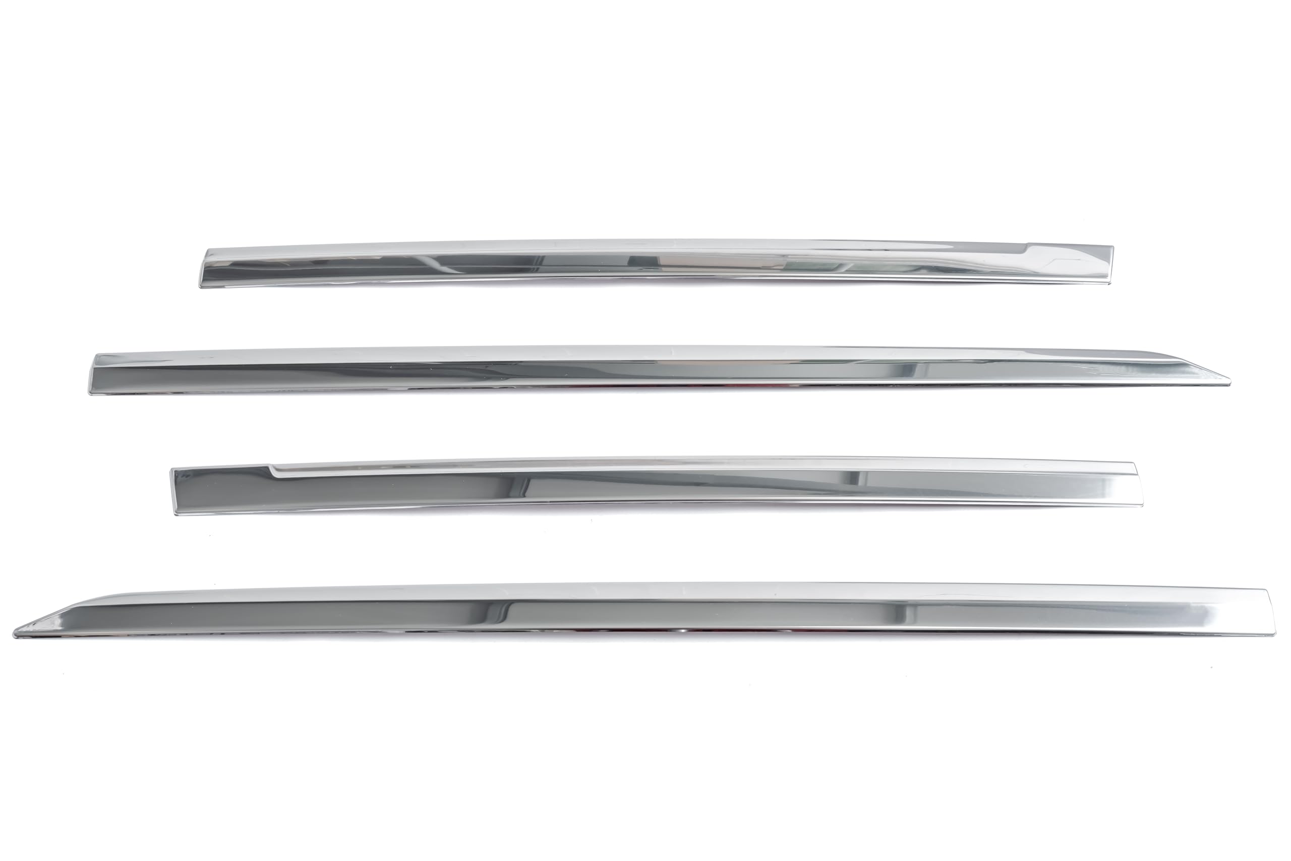 RECAMBO Molduras de Puerta cromadas de Acero Inoxidable Apto para VW Tiguan II (Tipo AD1) año de fabricación a Partir de 2016 Protección Lateral Molduras para el Lado del Coche
