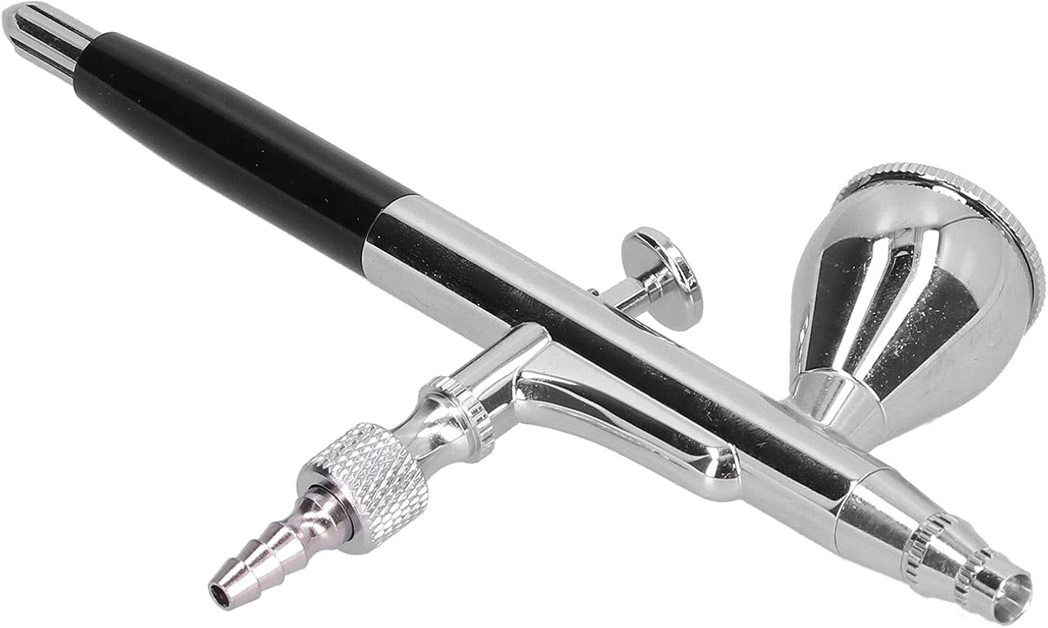 Portable Airbrush Spray Gun Kit for Model Painting DIY Art Projects, Cake Decorating and Home Wall Treatment with Paint Coating Tool Set (Black)