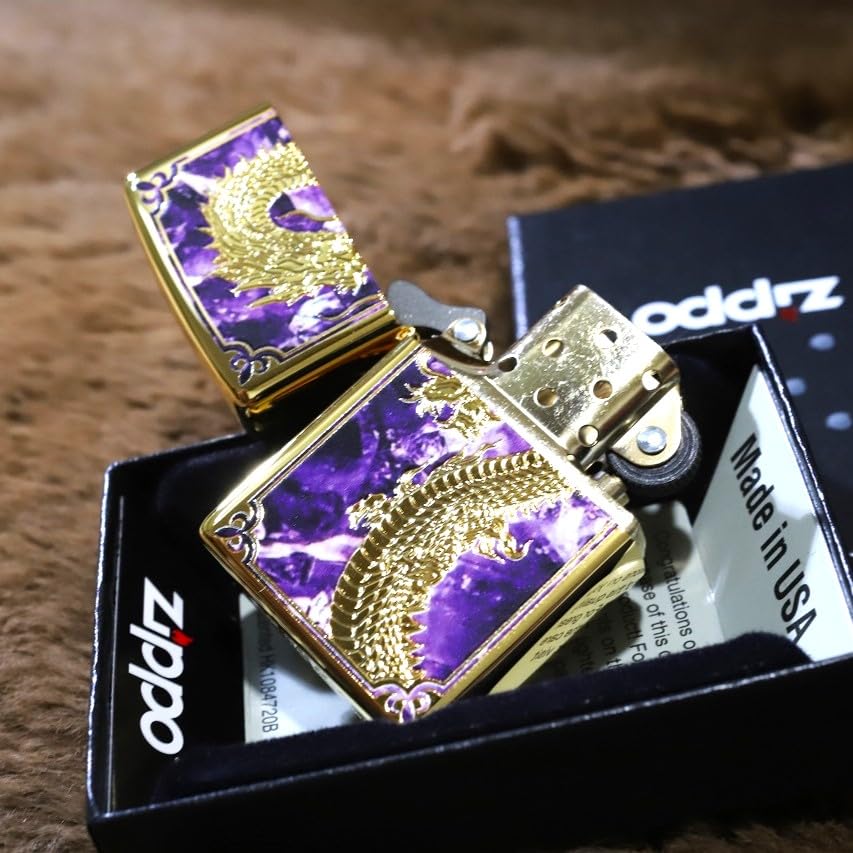 メガバス ジッポーライター革製品(アートレザー)紫龍 新品未使用