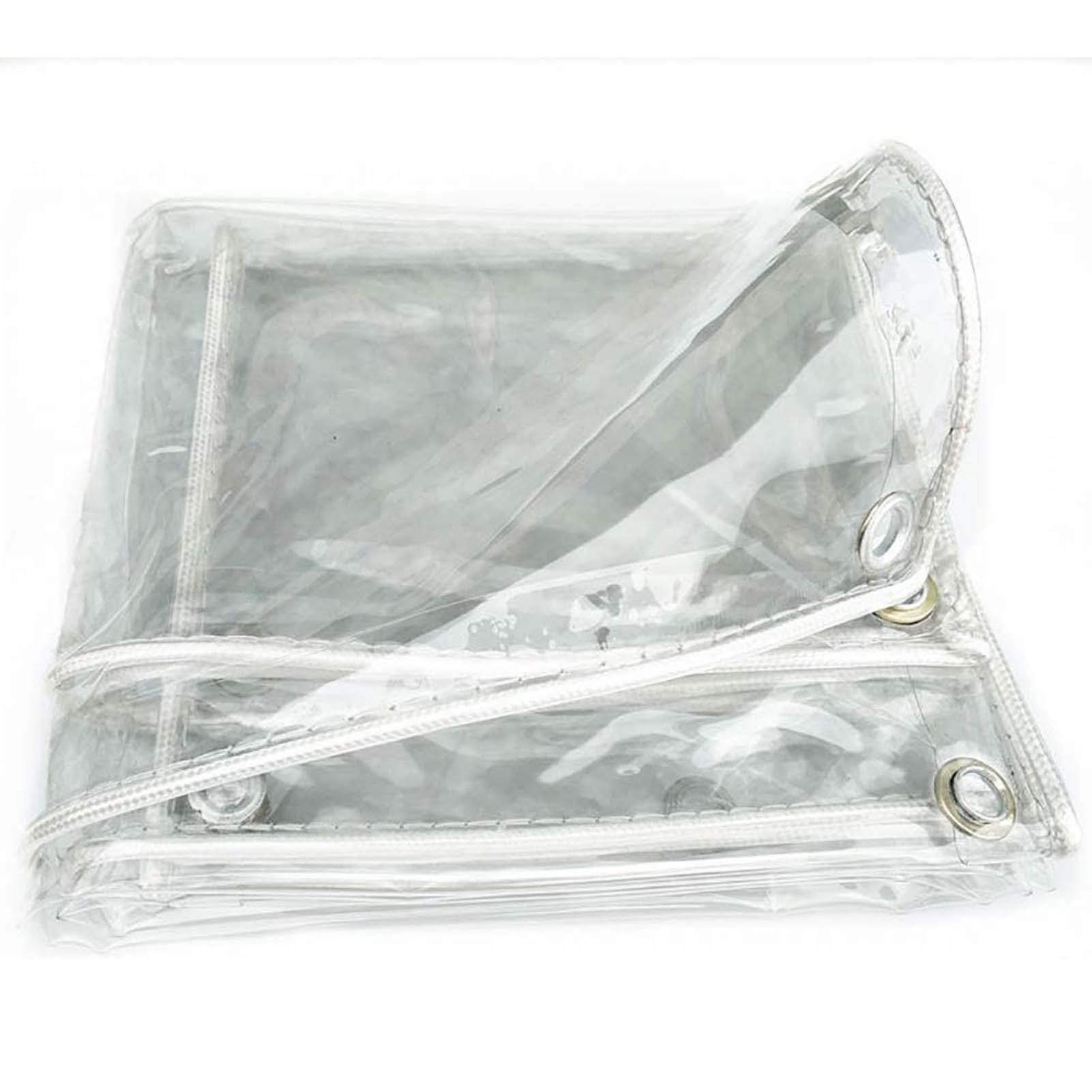 Lona impermeable ligera transparente con ojales de PVC grueso anticaída