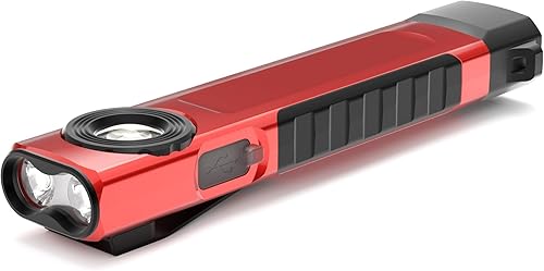 Anhay Linternas recargables de 1500 lúmenes EDC linterna plana con 8 modos, linternas de bolsillo impermeables, linternas pequeñas magnéticas