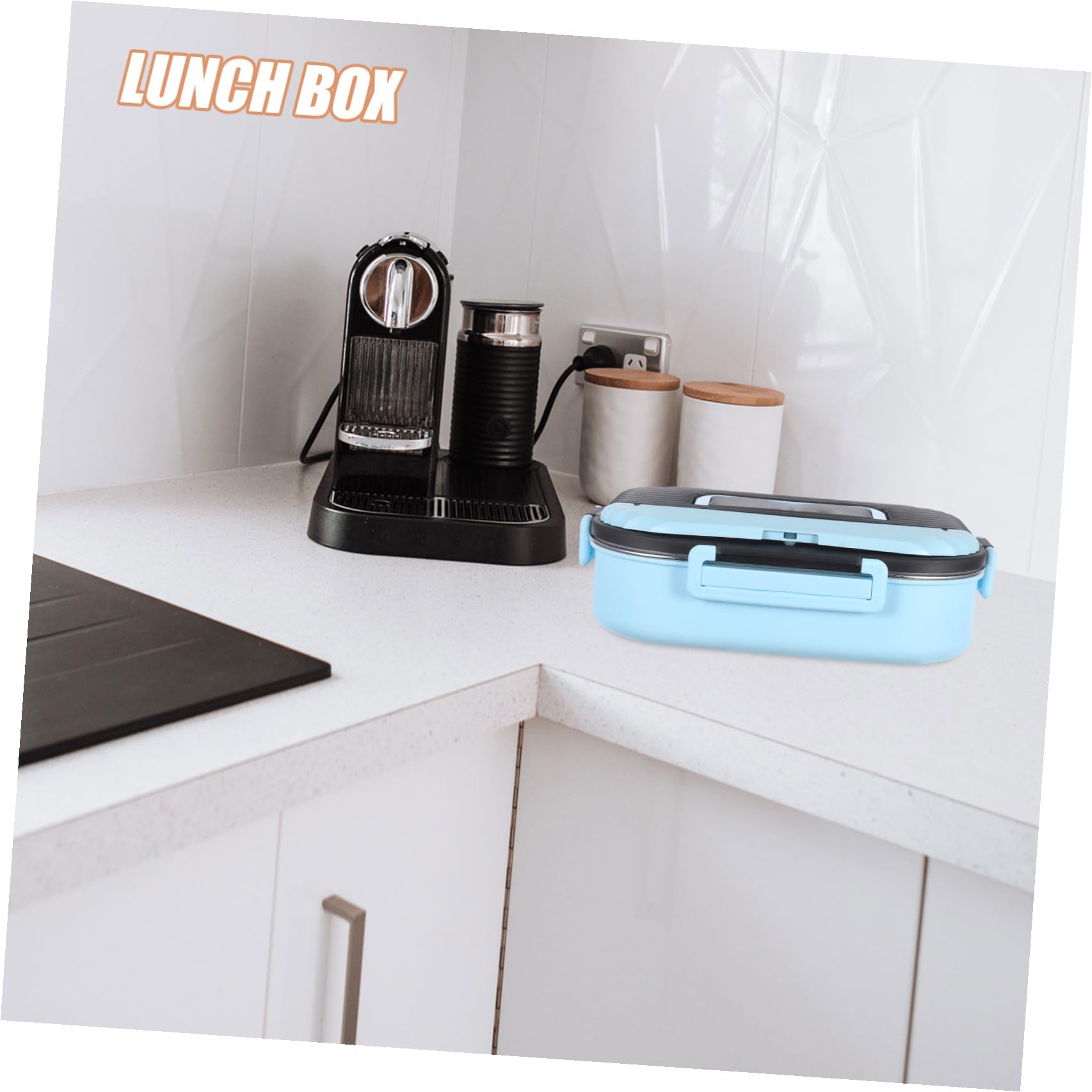34oz Boîte à Lunch Acier Inoxydable avec Compartiments Doubles Hermétique et Étanche pour Pique-niques et Travail Convient à Micro-ondes et Lave-vaisselle