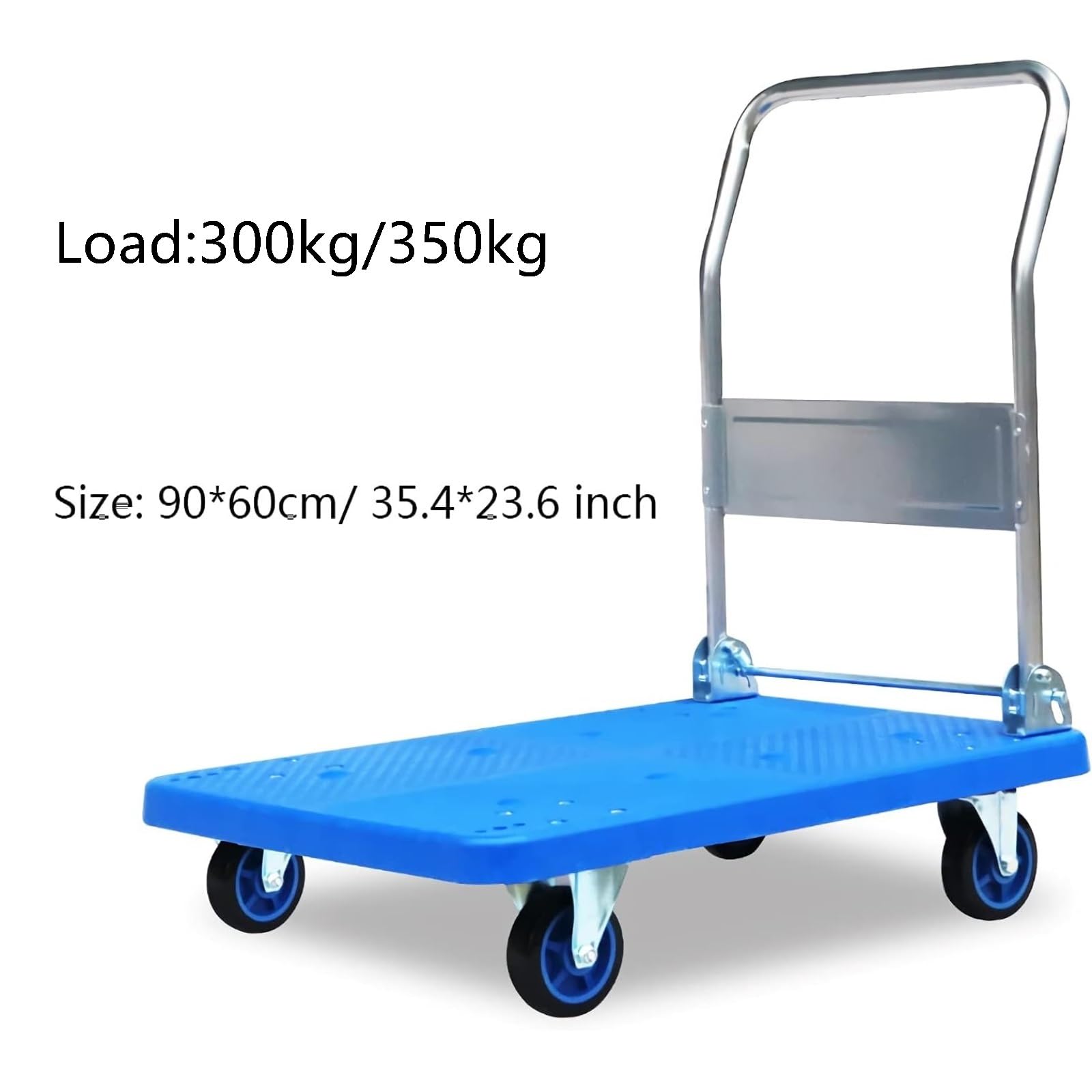 Carrello pieghevole con ruote piroettanti for carico, stoccaggio e magazzino. carrello