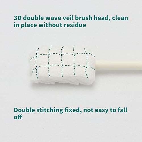 Miniatura 5 de Esonto Limpiador de lengua de bebé, 30 piezas, cepillo de dientes desechable para bebé, limpieza de boca de bebé con 2 cepillos de dientes de dedos,