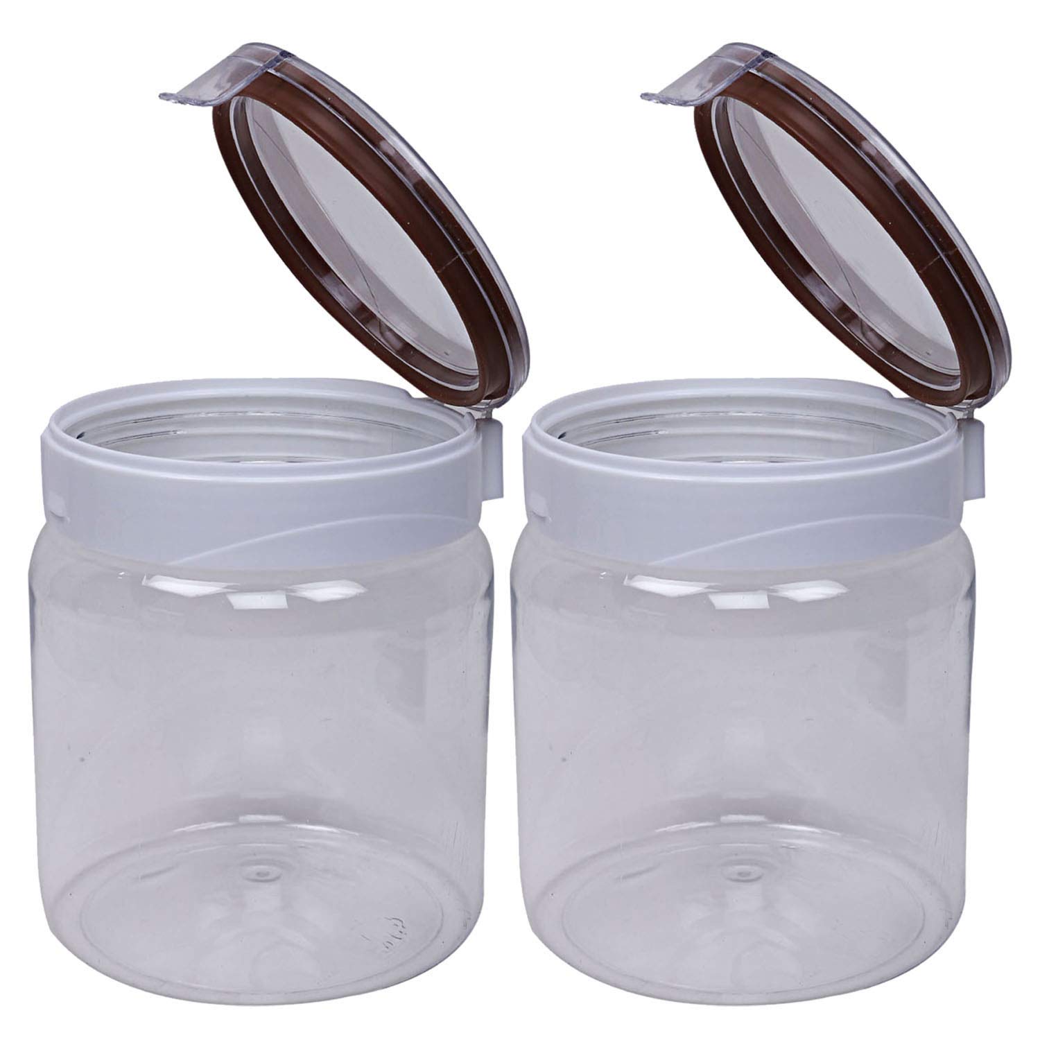 Kuber Industries Plastic Air Tight Lid 2 Pieces Multipurpose Storage