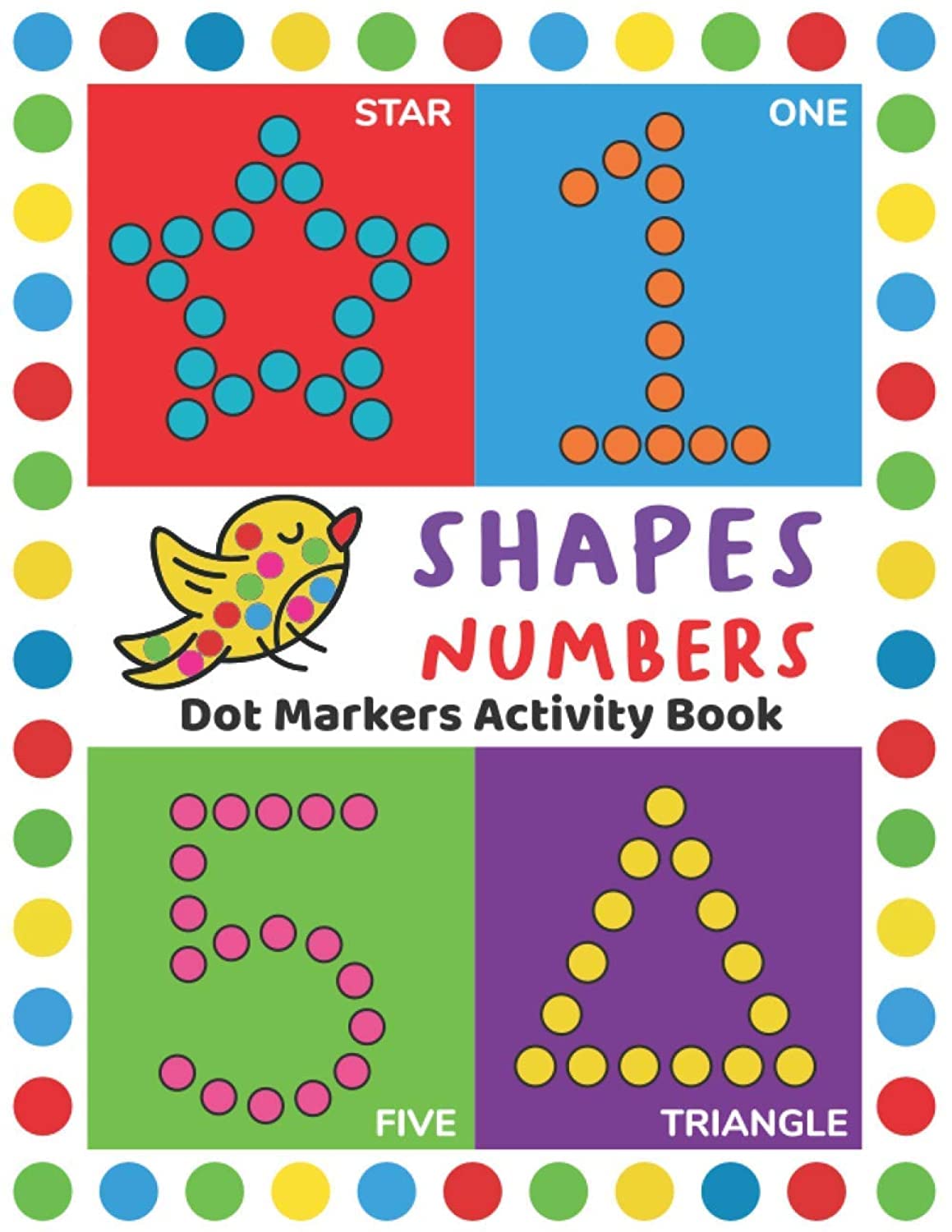 Dot Markers Activity Book: Easy Guided BIG DOTS | Do a dot page a day | Giant, Large, Jumbo and Cute USA Art Paint Daubers Kids Activity Book | Gift ... Girls, Boys | SHAPES and NUMBERS