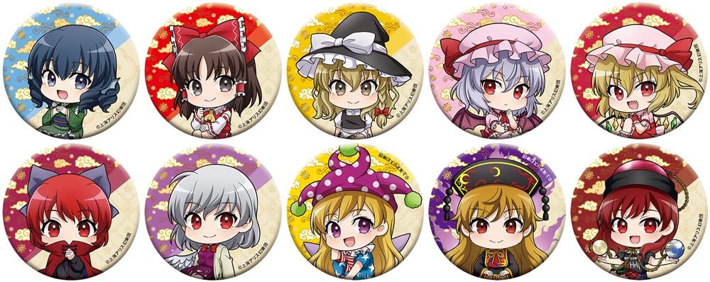 Amazon.co.jp: 東方Project[原作版] キャラバッジコレクション 10個