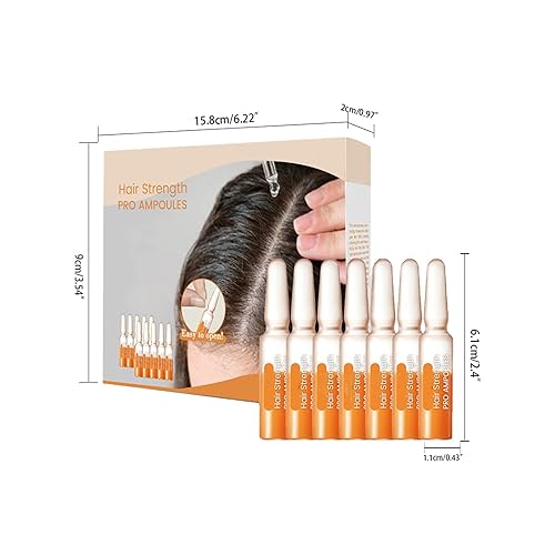 Miniatura 5 de Ampolla para el cabello, aceite para el crecimiento del cabello y el cuero cabelludo, ampolla instantánea para fortalecer el cabello, suero de