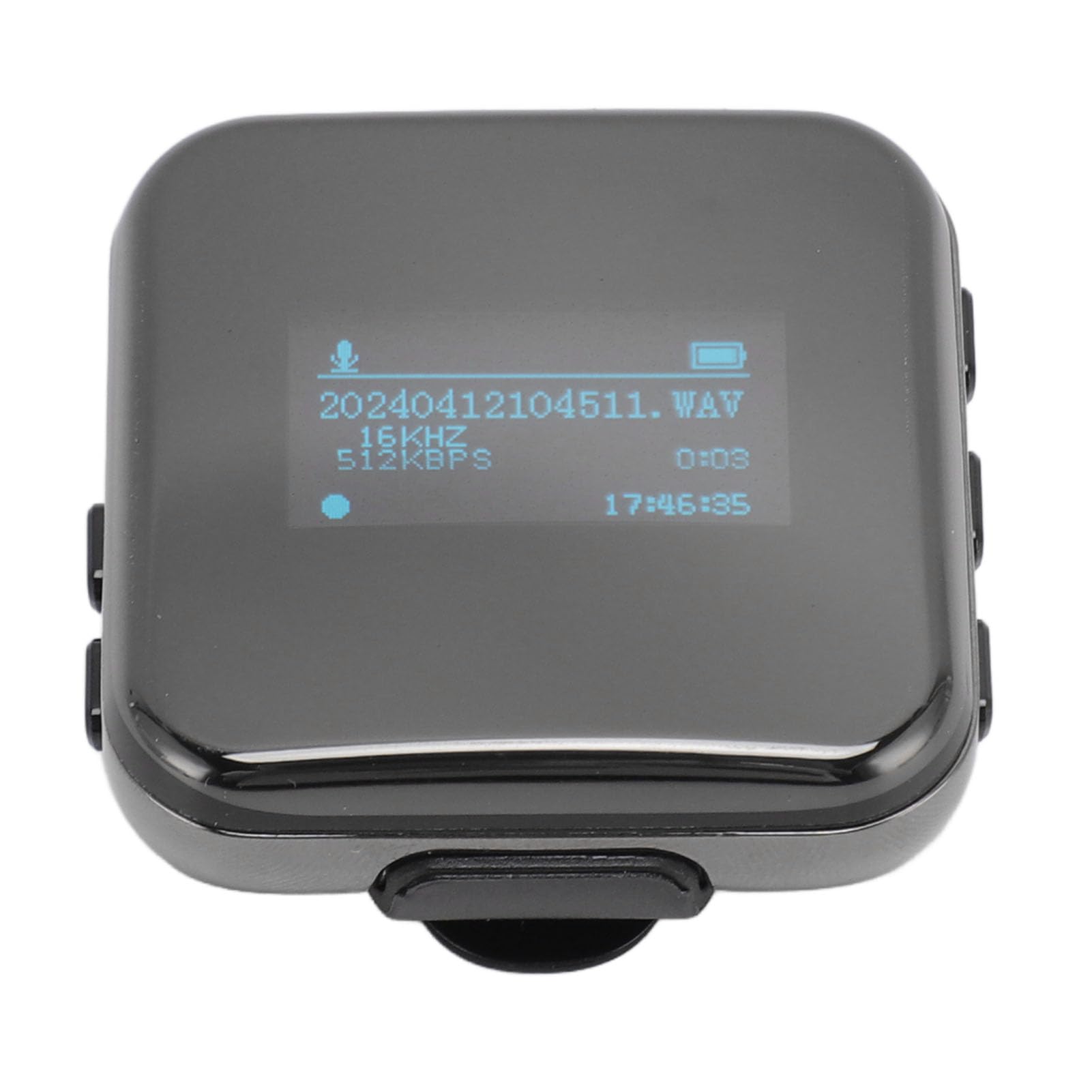 lyrlody Lettore MP3, Schermo HD Tecnologia AI con Cancellazione del Rumore Lettore di Ebook Impermeabile Piccolo MP3 per Allenamento (32G)