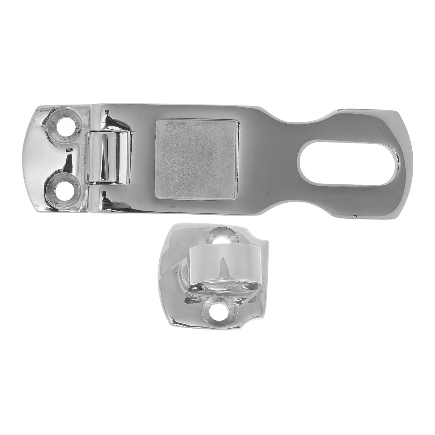 Heavy Duty Stainless Steel Swivel Door Latch for Boat and Marine Use, Easy Installation, Sturdy Construction, Silver Marine Hatch Latch for Yacht and Trailer Doors