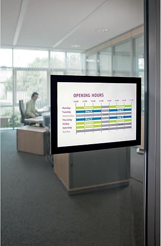 Miniatura 6 de Durable Duraframe 476801 - Marco magnético autoadhesivo, tamaño carta, 2 unidades, color negro, Negro