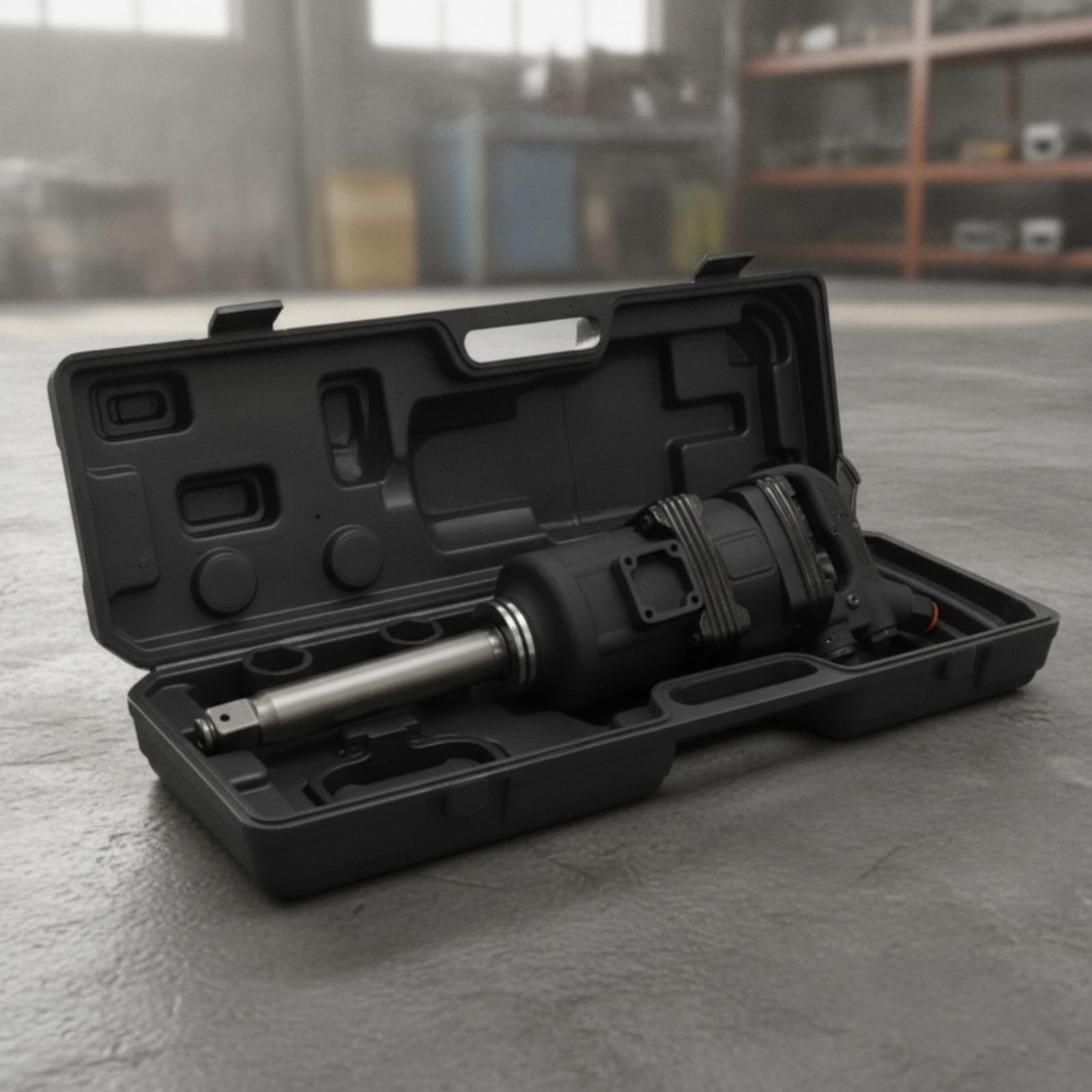 Llave Impacto Neumática Ergonómica Llave Impacto con Estuche Antislizante Herramienta para Mecánicos, Mantenimiento en Entornos Industriales
