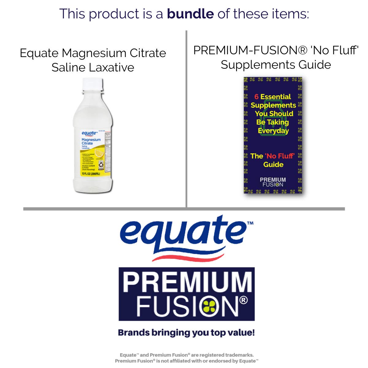 Equate Magnesium Citrate Liquid Laxative Oral Saline Solution Lemon