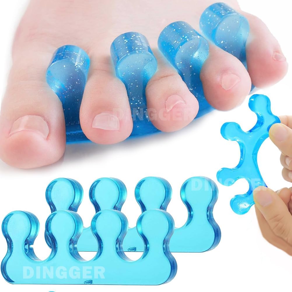 BOLT BEE Toe Separators Pedicure,Pedicure Toe Separators, Repeatable Washable Toenail Dividers,Toe Separators for Nail Polish Application (2 pcs)-picture-33