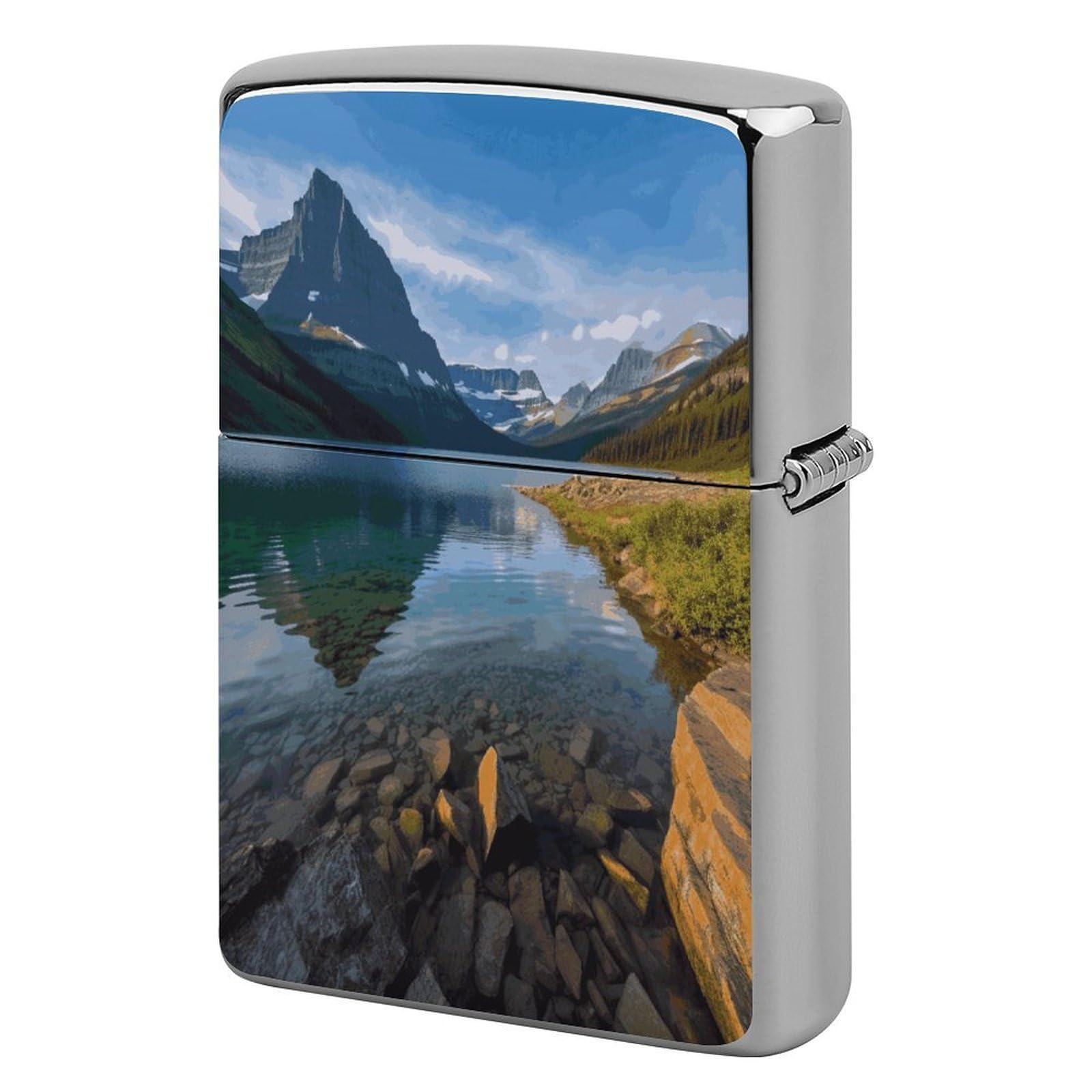 Fekiloot Style Glacier National Park Lighter Case Cover Lighter Holder