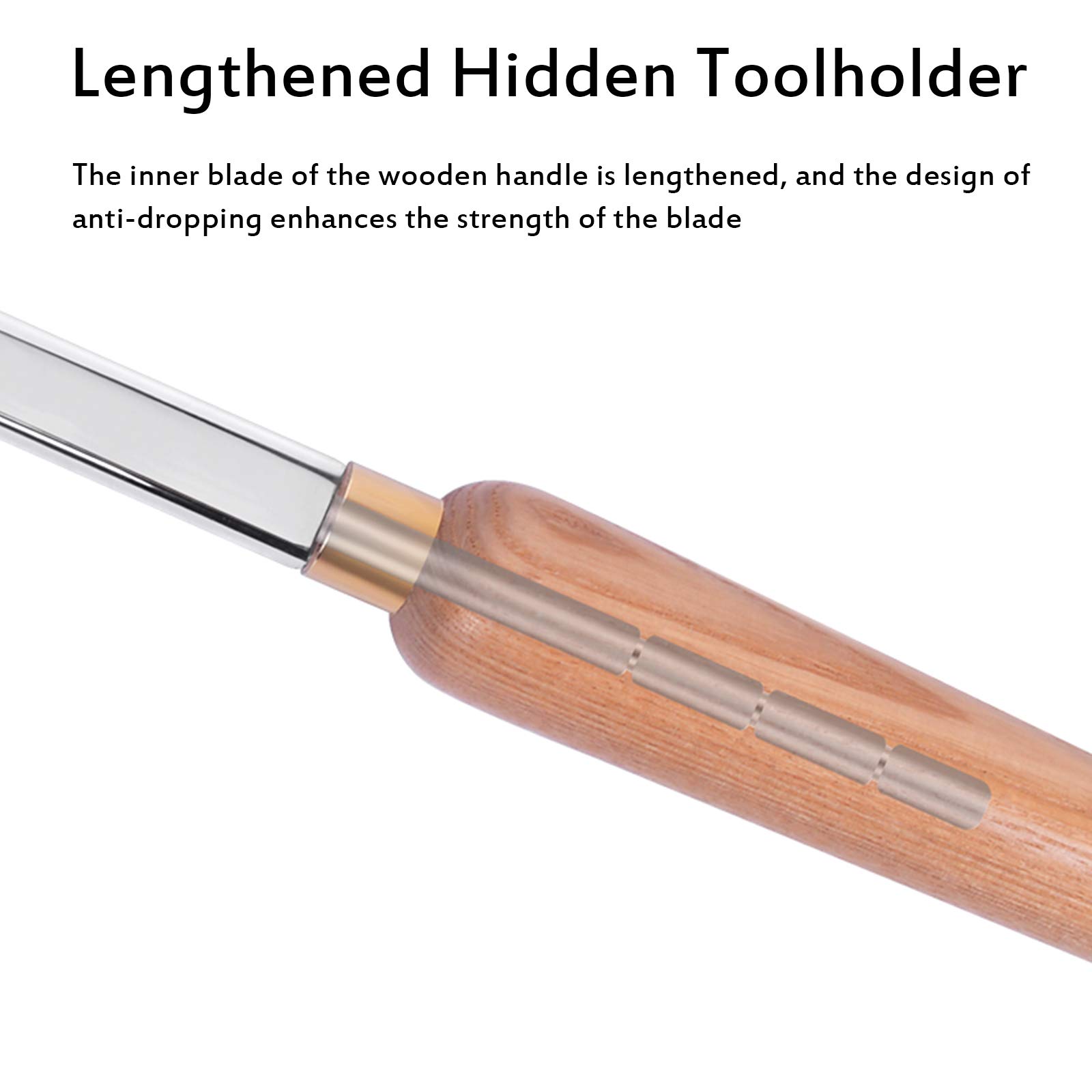 Herramientas de torneado de Madera con Punta de carburo y Cuello de Cisne, Barra de cincel de Torno doblada con Punta de carburo e Inserto de Corte Redondo de carbur