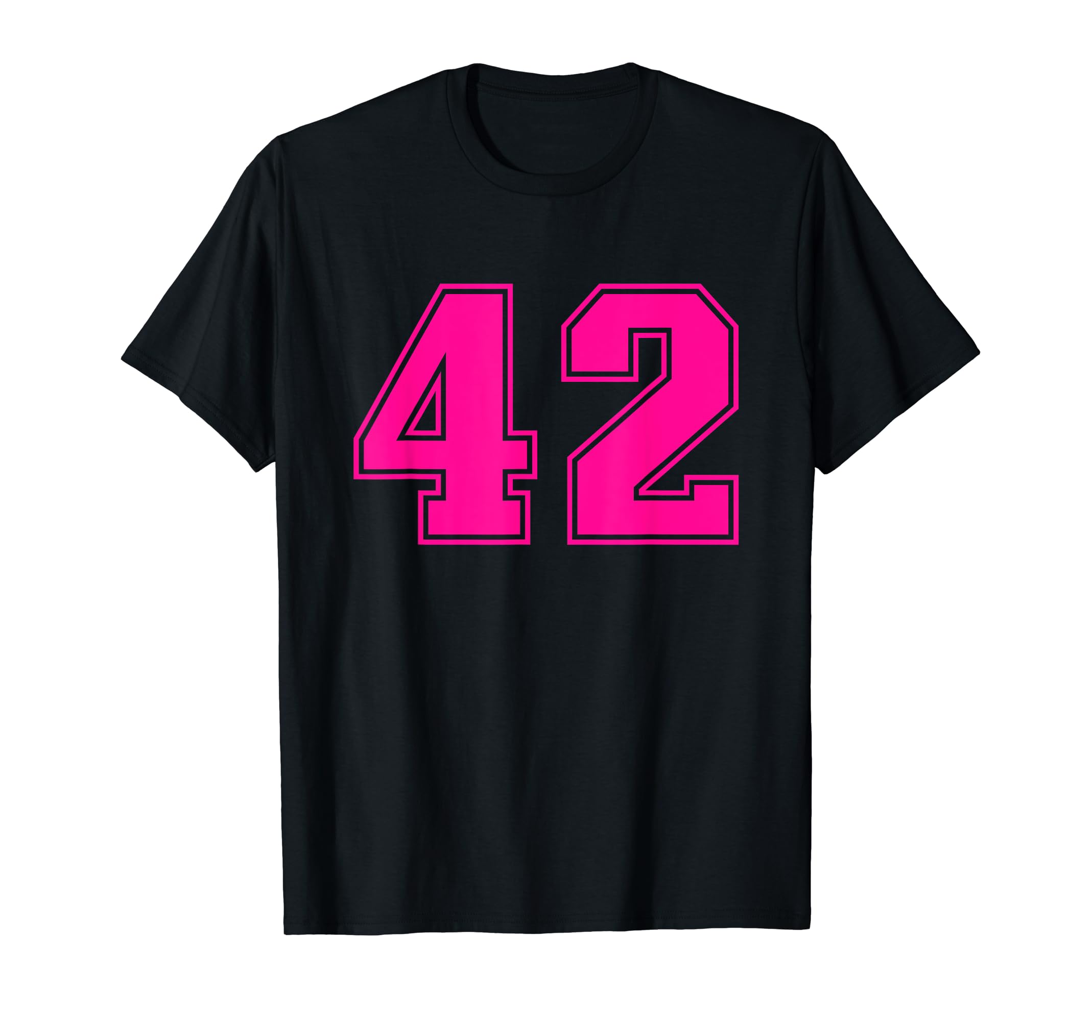 Amazon | 番号 #42 ピンク スポーツファンジャージ ナンバー T