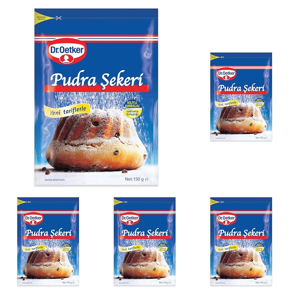 Dr. Oetker Pudra Şekeri Kilitli 150Gr 5li paket