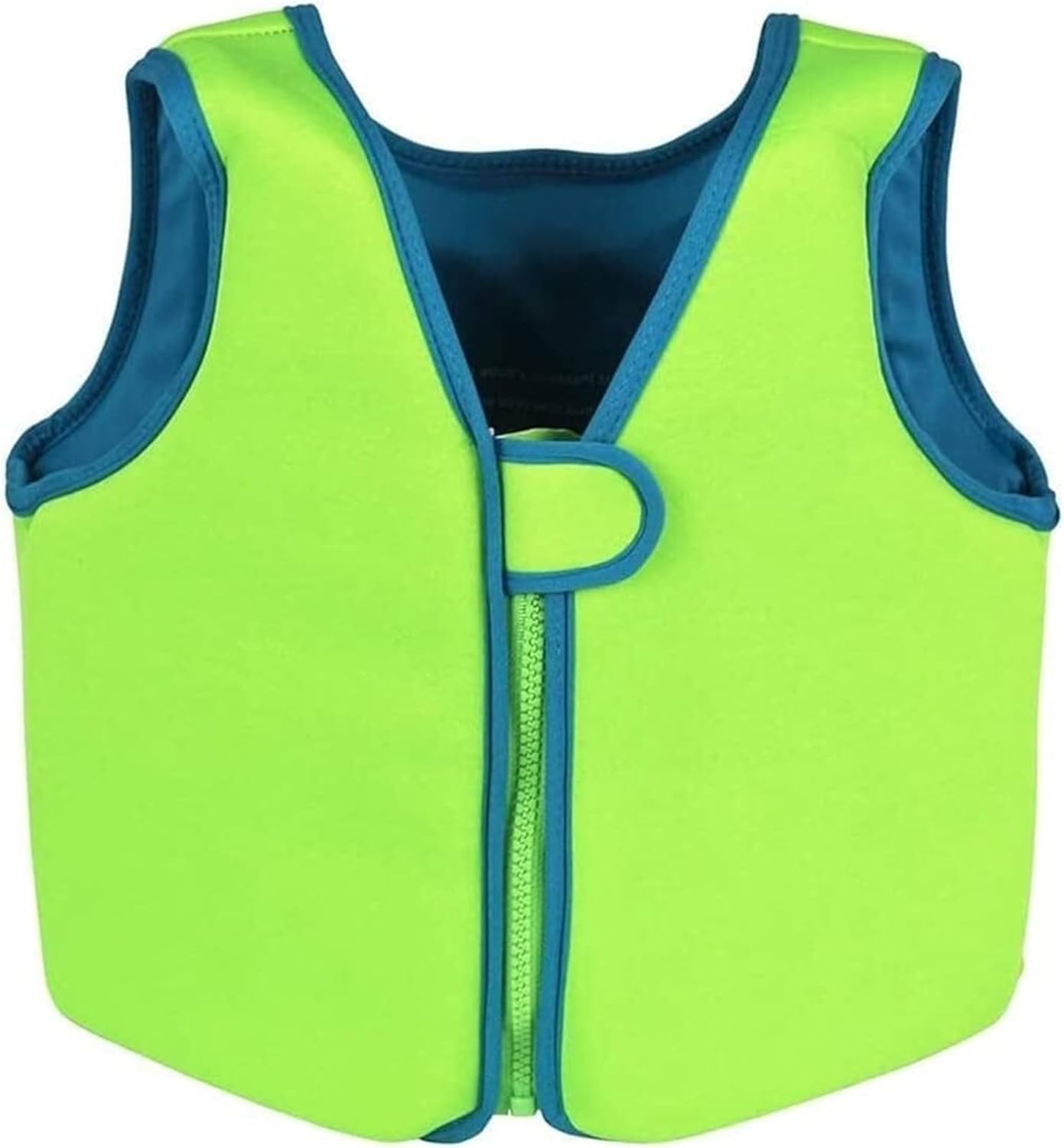 Neoprene Swim Vest with Adjustable Safety Strap, Kids Swimming Vest for Boys Girls(Green,XL (7-9 Years))