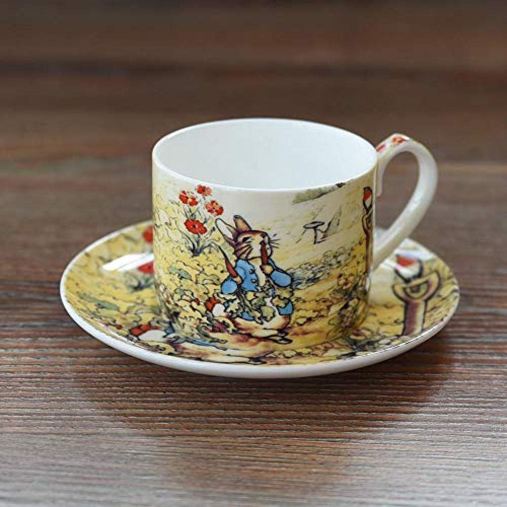 Buy China Coffee Cup Saucer Sets England Cartoon Peter Rabbit Red