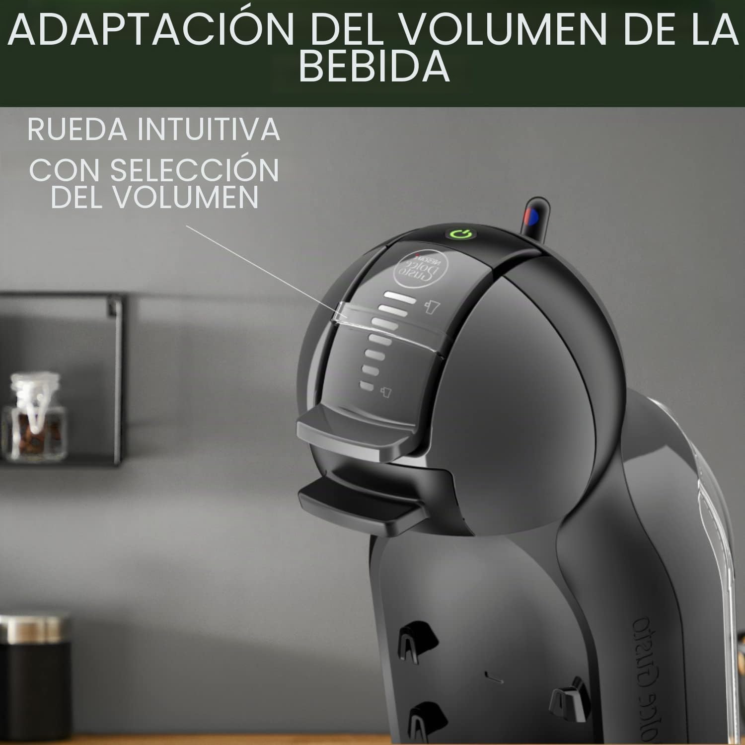 Krups Nescafé Dolce Gusto Mini Me, negro/gris, automático, calidad profesional, presión, 15 bar, gran variedad de bebidas frías y calientes YY1500FD