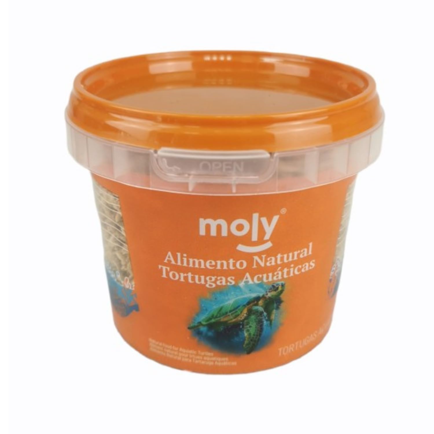 MOLY Gammarus Alimento para Tortugas de Agua 35 gr | Comida Tortugas 100% Pequeños Crustáceos Camarones | Rico en Proteínas y Fósforo