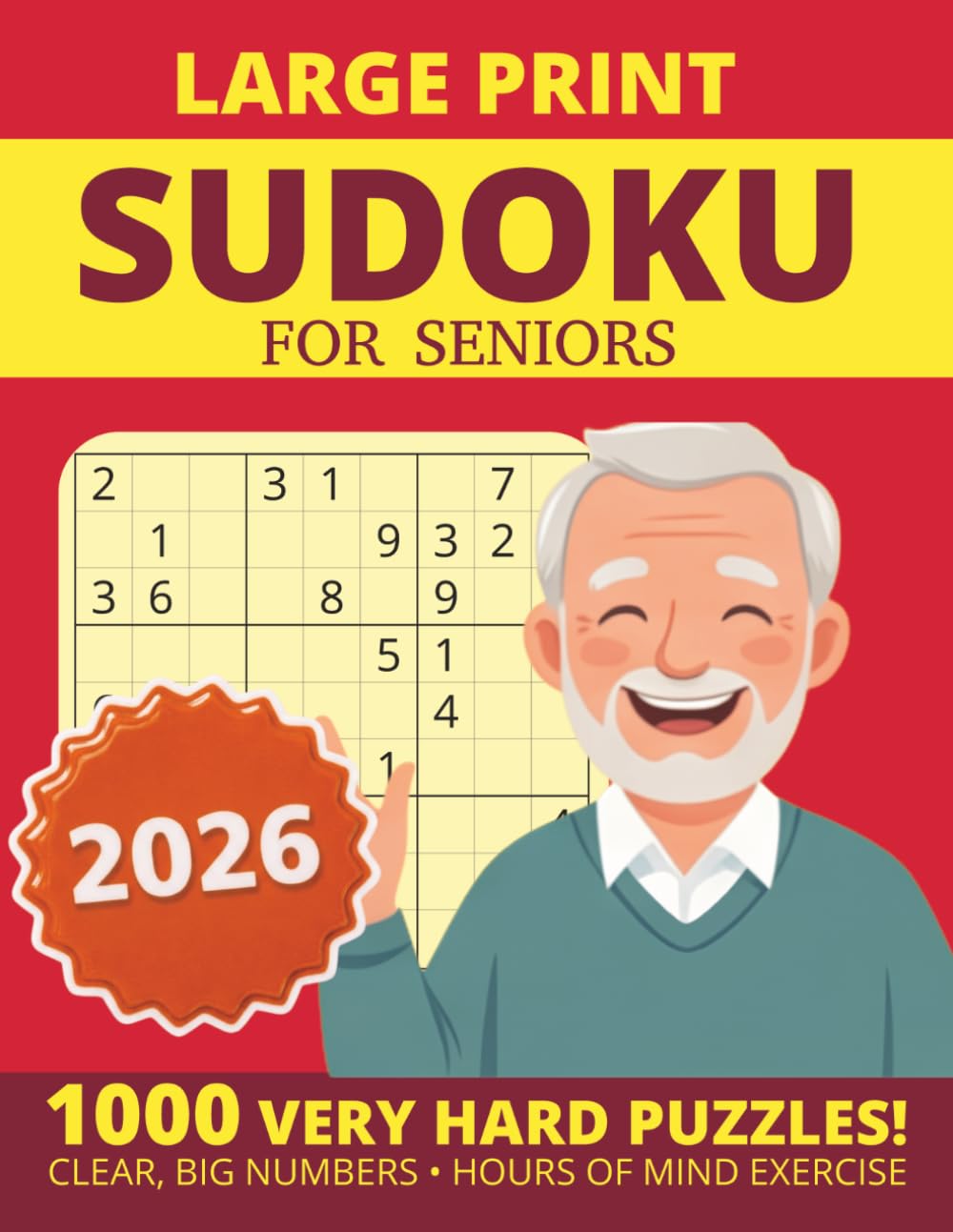 Extremely Hard Sudoku for Adults: 1000 Expert-Level Puzzles with Solutions | The Ultimate Challenge for Serious Sudoku Solvers (Large Print Sudoku for Seniors)
