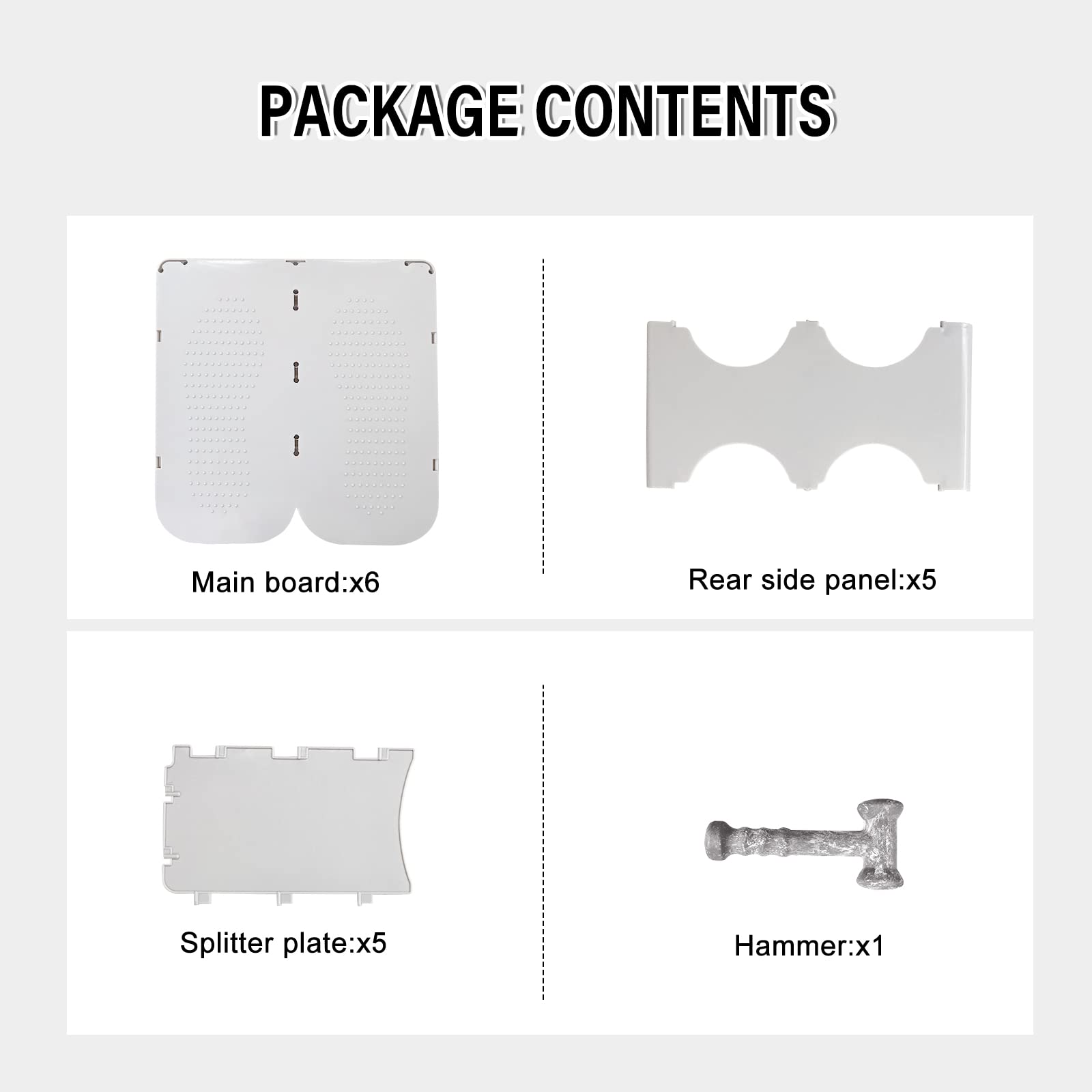 ACPOP Shoe Slots Organizer, Adjustable Shoe Rack,Better Stability Shoe Organizer,Shoe Stacker,Space Saver,Pack of 6,Grey