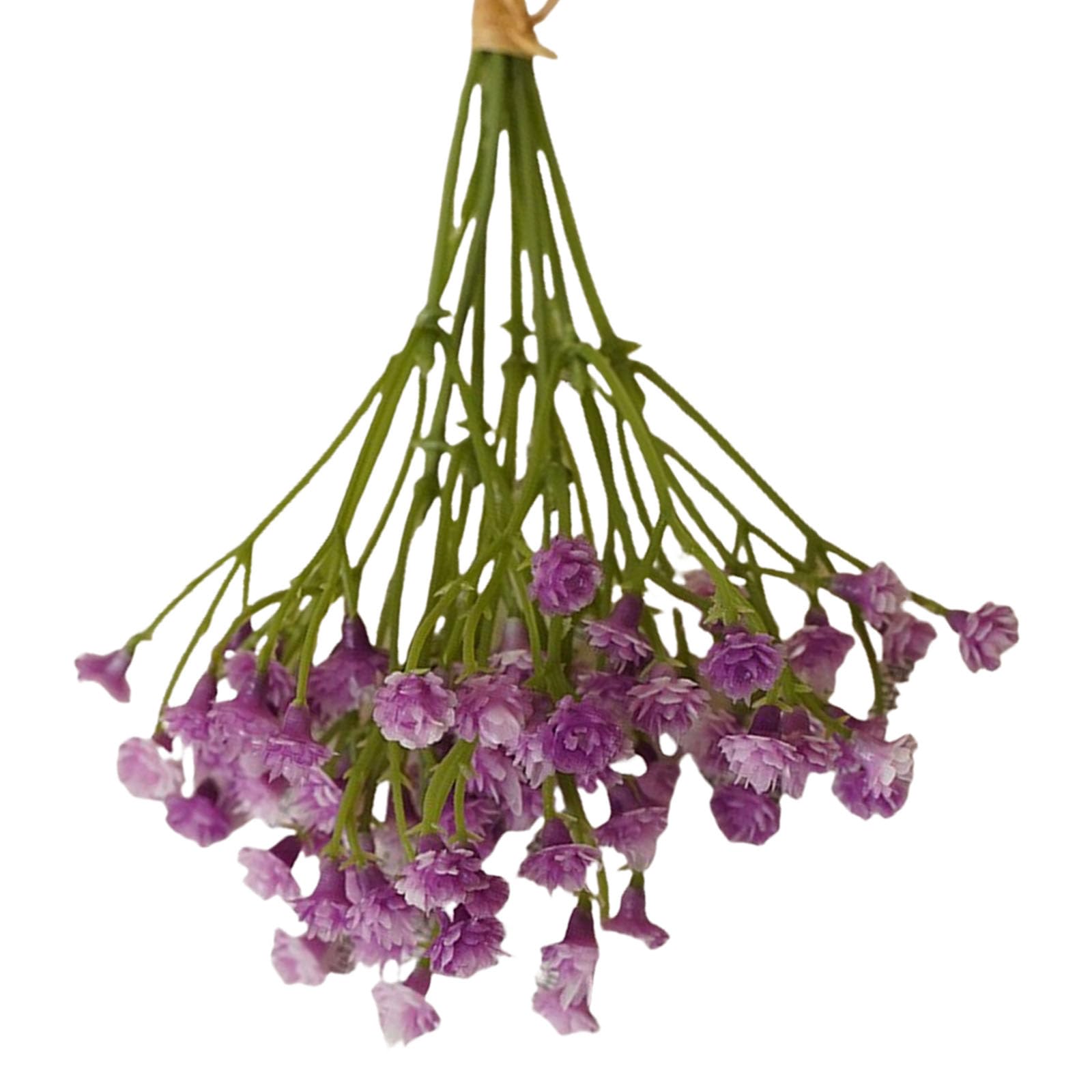Msioytog 25Pcs Faux Gypsophila Wedding Bouquets Home Garden Decoration Realistic Touch PVC Flower Weather Resistant Low Maintenance Decors Wedding Bouquets Artificial Flower