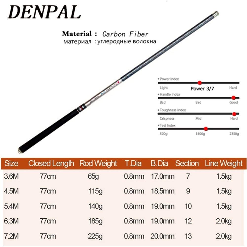 Canna da Pesca Fissa 8m / 9m / 10m / 11m / 12m / 13m Asta di Alimentazione Asta telescopica Canna da Pesca Ultra Lunga Canna da Pesca da Pesca da Pesca da Pesca