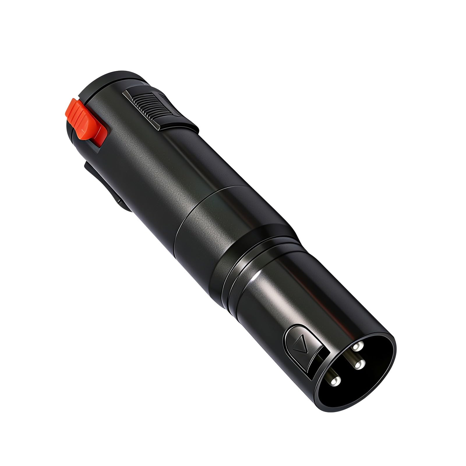 Maxtonser Heavy Duty Alloy 1/4Inch 6.35mm Female To 3pin Male Balanced Auditory Converter With Locking Mechanism