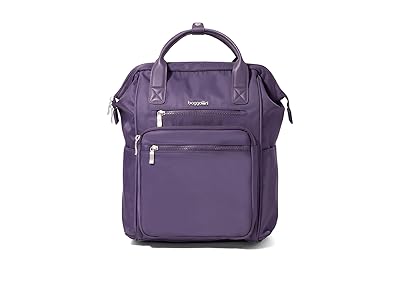 Baggallini Chelsea Laptop Backpack Shoulder Handbags Deep Grape Twill, Polyester