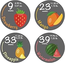 Bump Stickers - 40 Pregnancy Tracking Stickers Week 5 to 40 + 4 Bonus Pr...