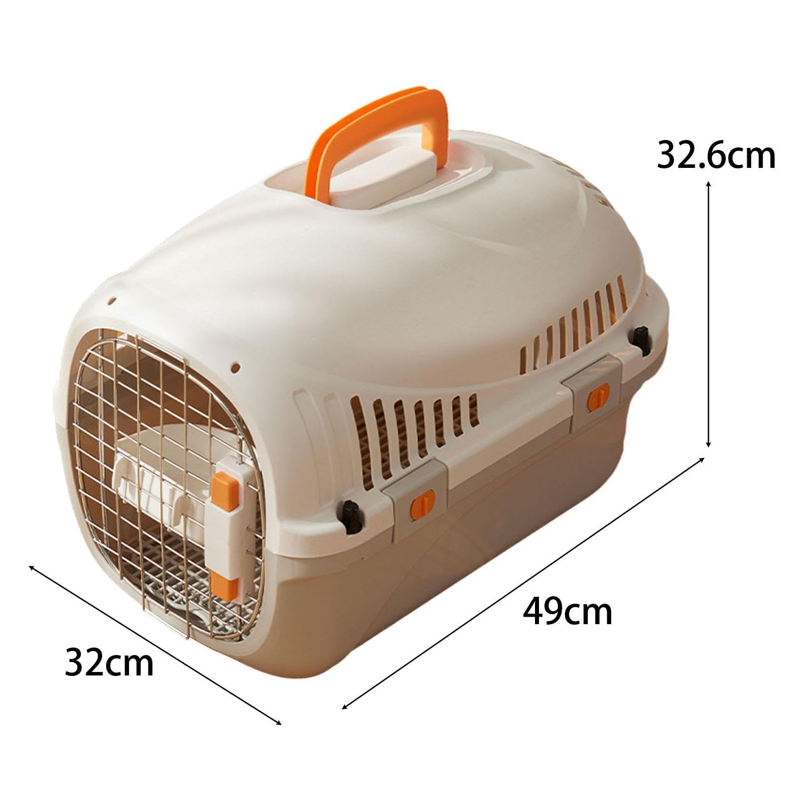 Transportín Rígido Transpirable para Perros Y Gatos, Ideal para Viajes Y Excursiones, Estilo a