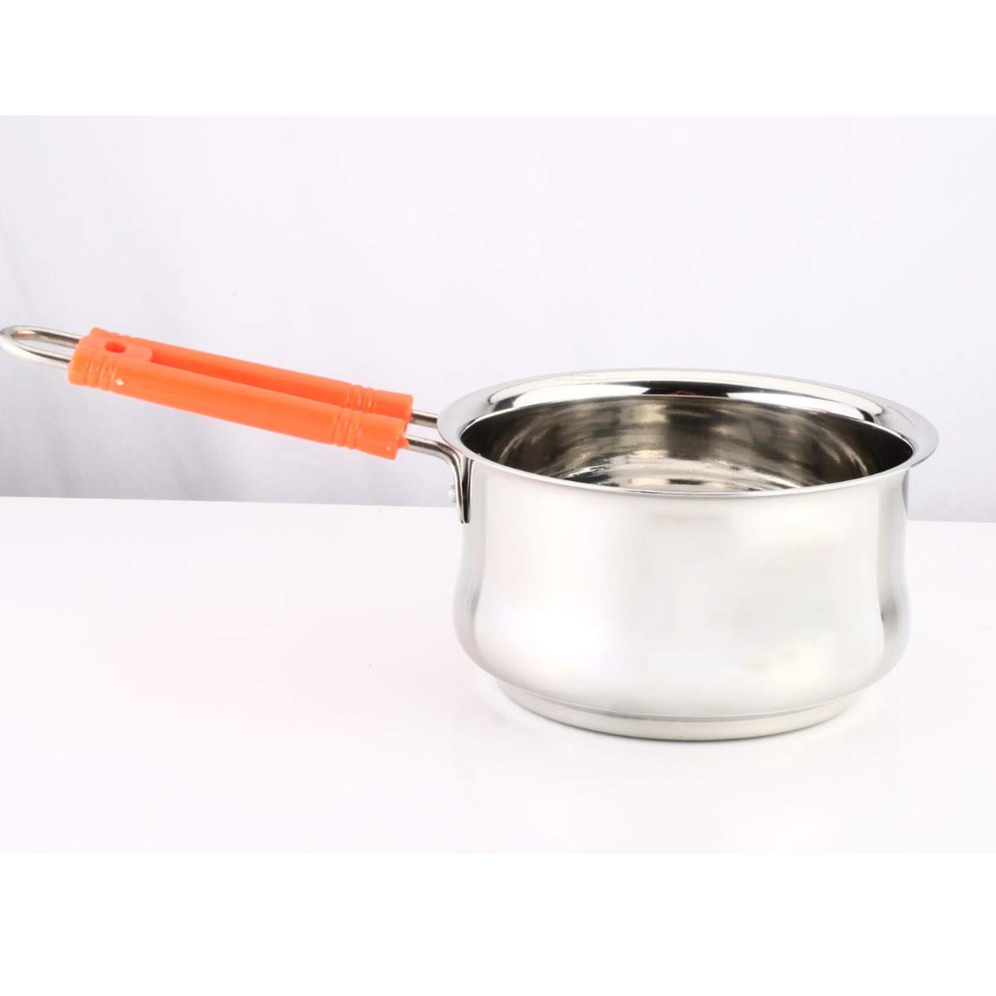 IDEAL PRIME Heavy Gauge Stainless Steel Saucepan 1 Liter Medium with Induction Bottom Rust Proof Steel Tea Pan Milk Pan Donga Patila Cookware Pack of 1 1