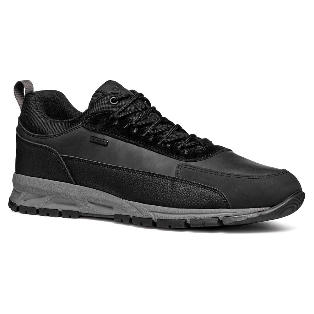 Geox Men's U Doray B ABX Trainers, Black, 9 UK