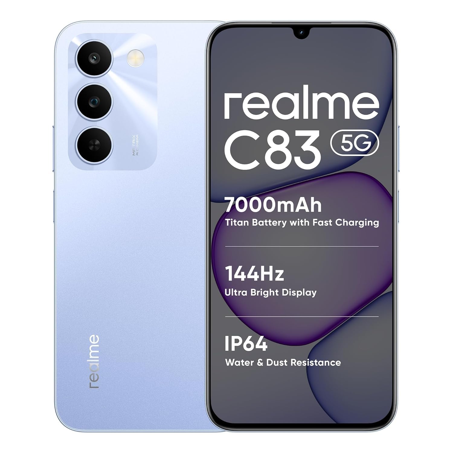 realme C83 5G 6+128GB, MediaTek Dimensity 6300, 6.8" 144Hz, Battery 7000mAh, Blooming Purple-image-47