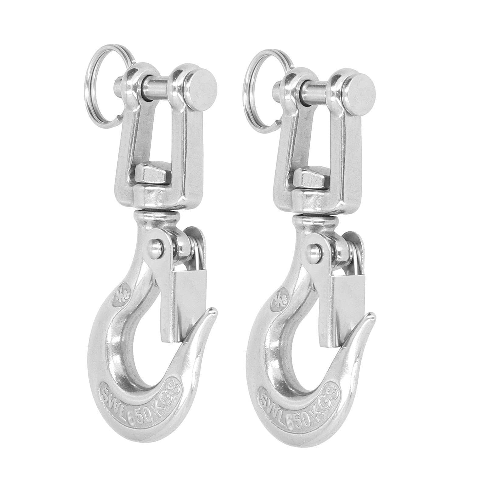 Gancio a catena con forcella di sollevamento 2 pezzi Accessorio for rigging con gancio a catena con forcella di sollevamento con sicurezza for gru di ingegneria gancio sollevamento
