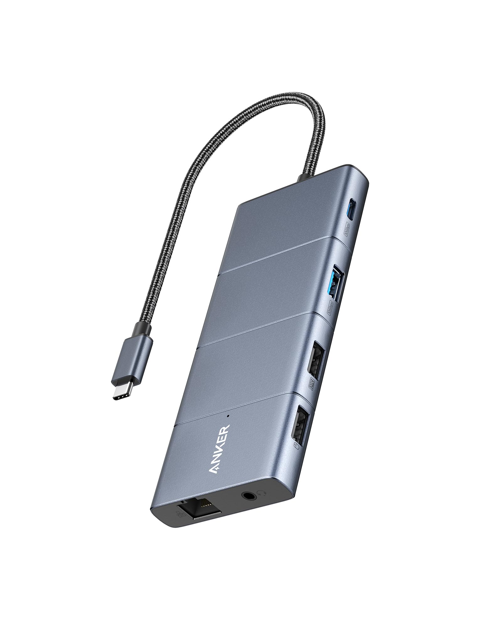 Anker USB-C Hub 11-in-1 Docking Station Dual Monitor with 4K HDMI and DP | 1 USB-C and 1 USB-A 10Gbps Data Ports 2 USB 2.0 Data Ports 4K HDMI and DisplayPort 85W Max PD Ethernet for XPS and M product thumbnail 2