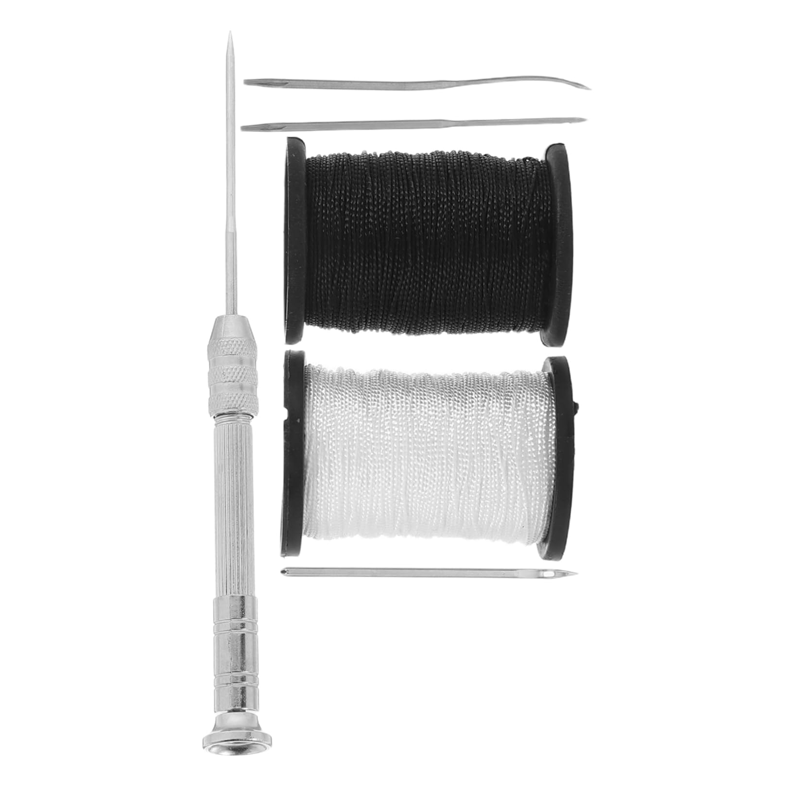 DOITOOL Versatile Upholstery Stitching Tool 7pc Sewing Set Heavy Duty Needles Thimbles for DIY Handmade Repairs