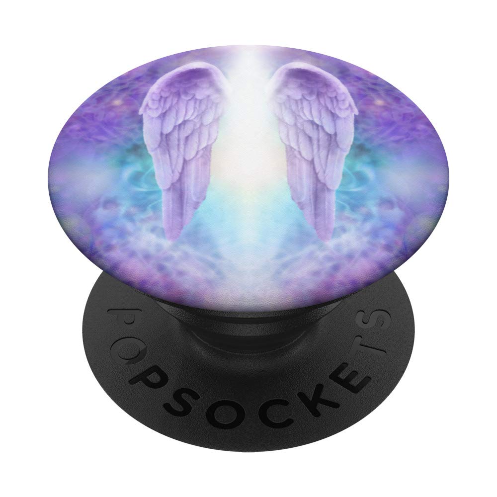 Angel Wings Guardian - Christian Heaven Cherub - Mystic Gate PopSockets PopGrip: Swappable Grip for Phones & Tablets PopSockets Standard PopGrip