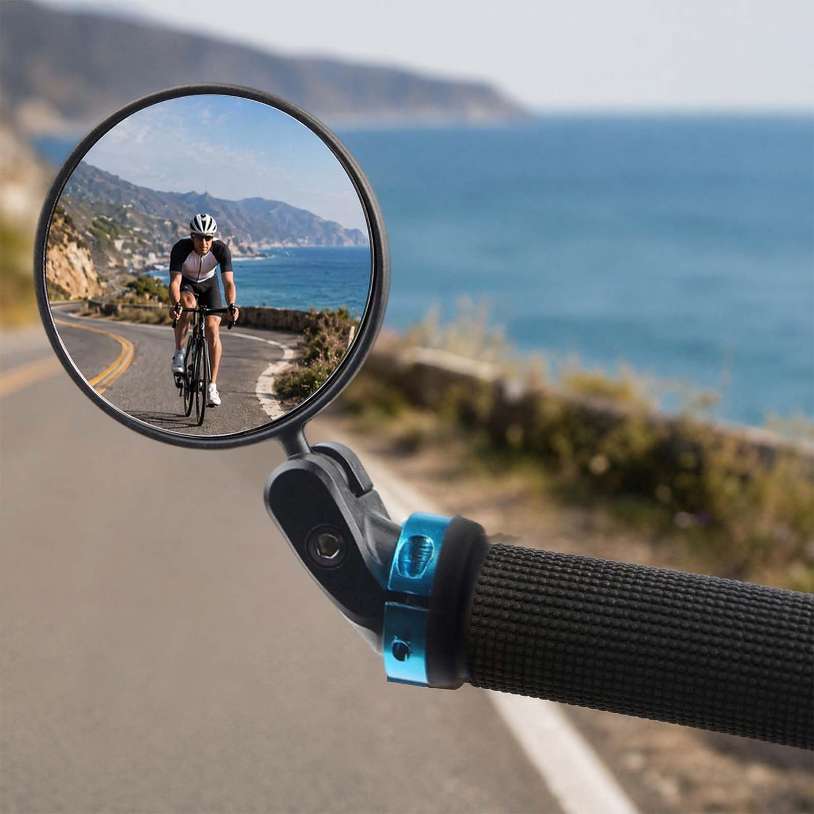 2 Pezzi Specchietto Retrovisore per Bicicletta, Specchietti Bici, 360°HD Regolabile Rotazione Ciclismo Retrovisori Universale, Specchio Convesso, per Mountain Bike Ciclismo Bici, (18-22 mm)
