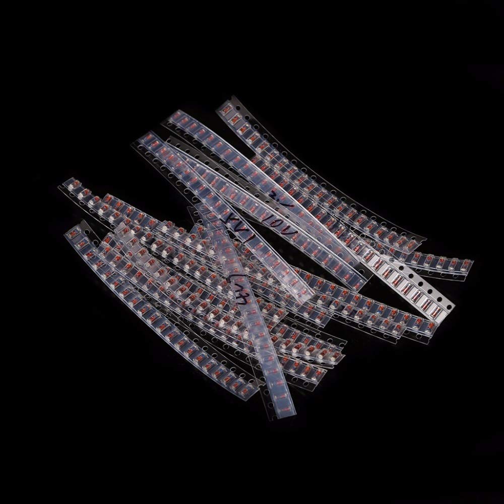 300 PCS 15 Valori LL34 SMD Diodi Zener 1/2W 3V-24V 1N4148 Assortimento Kit Diodi Zener Kit