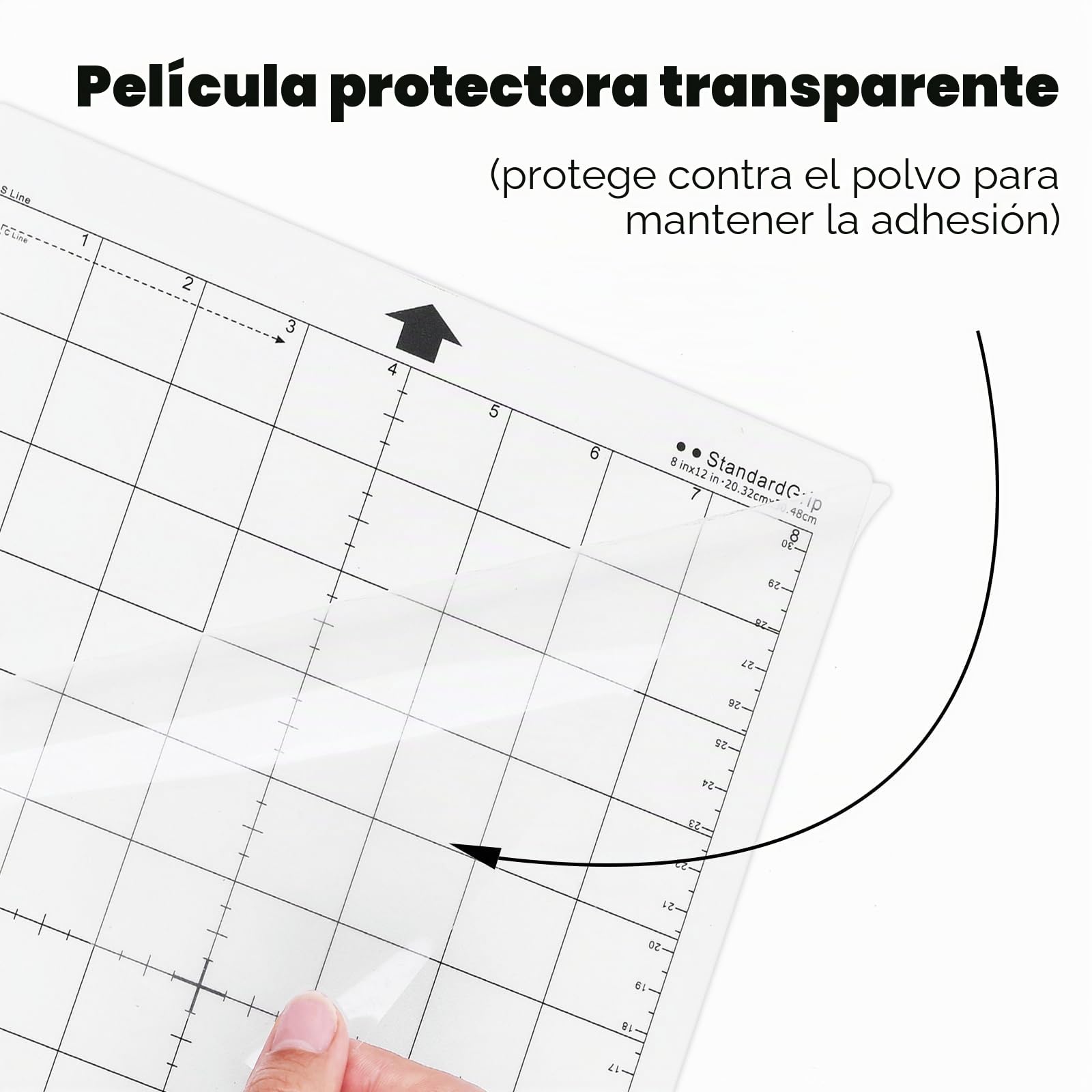 Prime Vinyl Alfombrilla de corte para Silhouette Portrait de repuesto, 3 unidades de 30,5 x 20,3 cm, cuadrícula autoadhesiva, juego de alfombrillas de corte