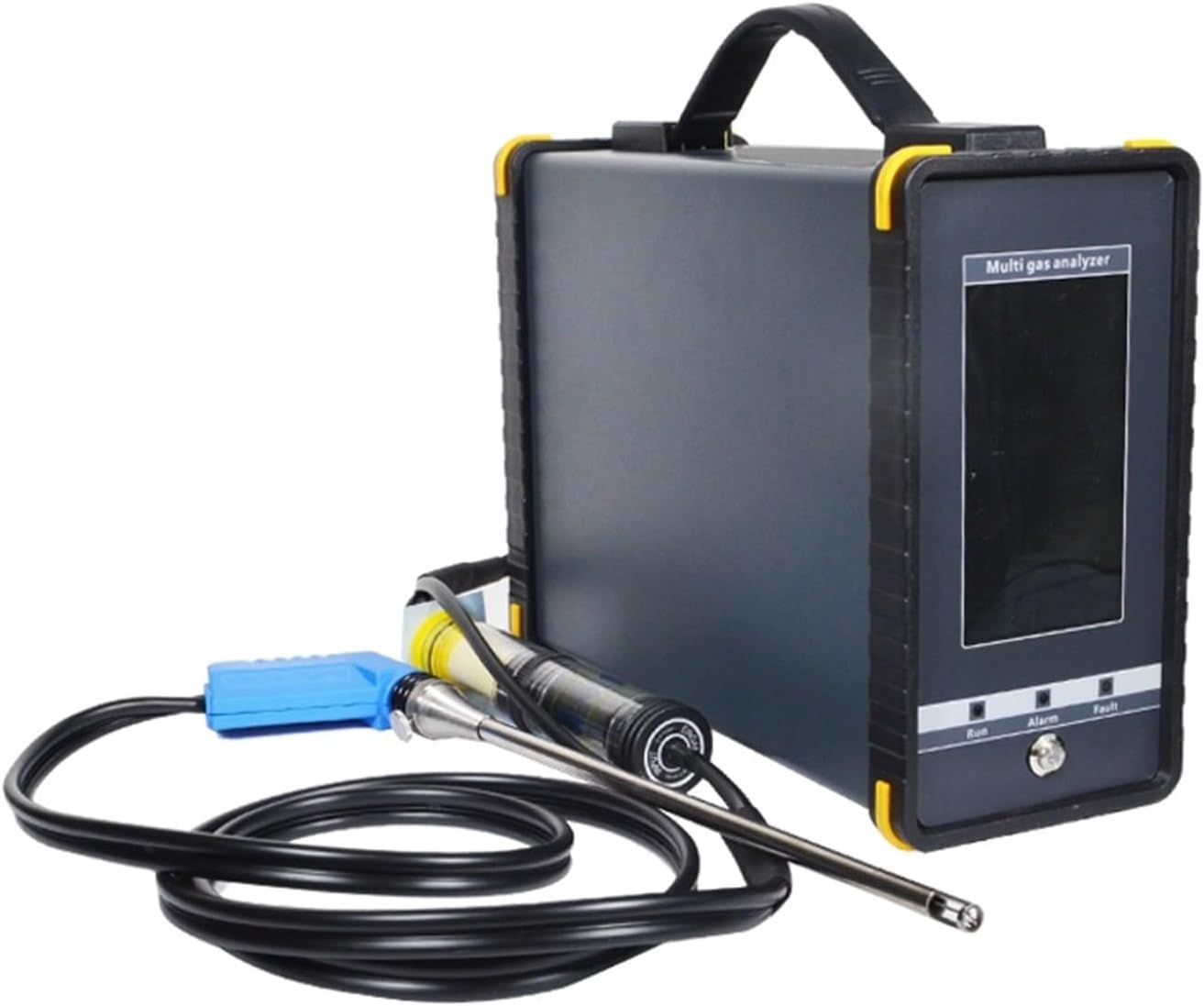 Gas Detectors, Heat-resistence Multi-Gas Analyzer, 16 in 1 Flue Gas Detector with Long Probe of Dehumidification(NH3:0-100PPM 0-1000PPM)