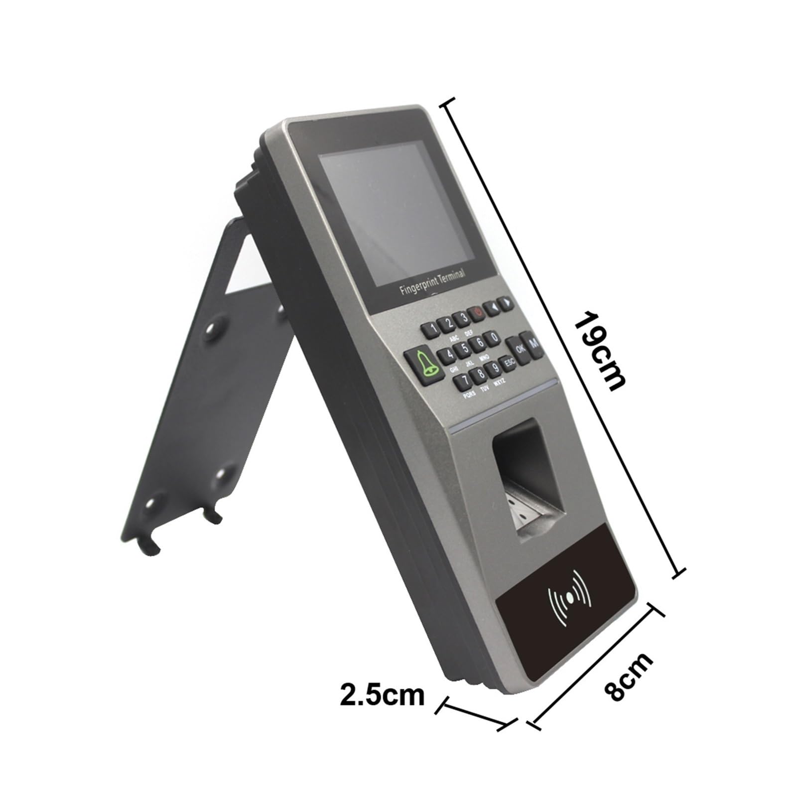 Reloj de control de asistencia, de control acceso con huella dactilar, lector tarjetas teclado RFID, contraseña, biométrico, asistencia software TCP/IP y USB